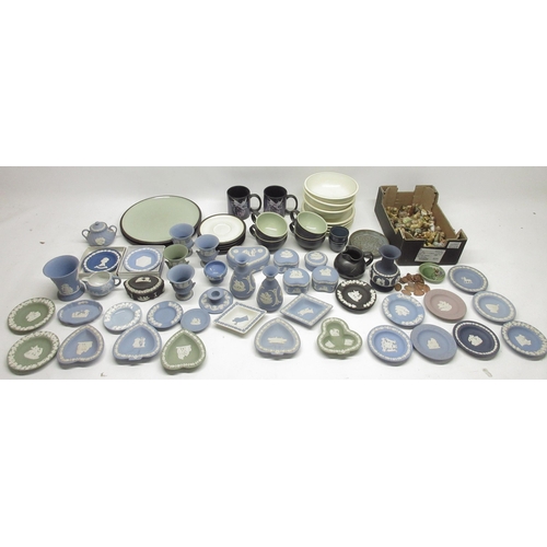 1221 - Collection of Wade Whimsies; other miniature animals; Denby part dinner and tea service and a collec... 