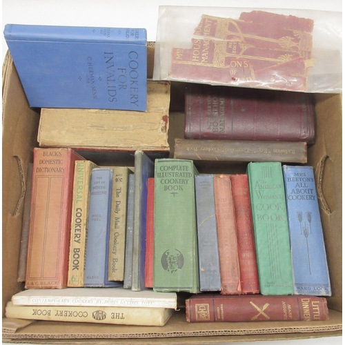 705 - Large quantity of vintage cookery books incl.  Mrs Beeton's Household Management, The American Woman... 