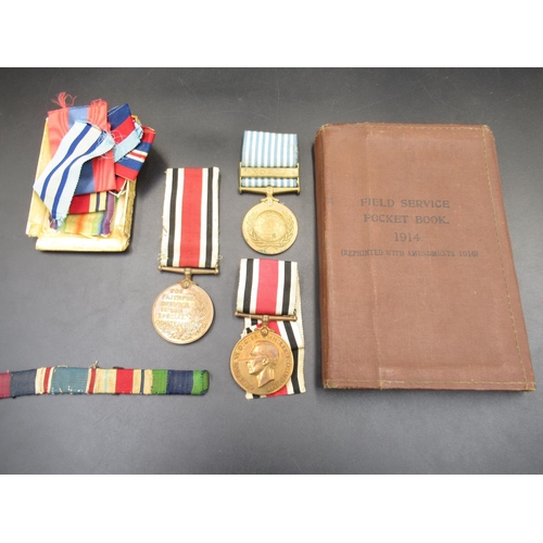 660 - Collection of medals and medal ribbons. 
George VI For Faithful Service in the Special Constabulary ... 