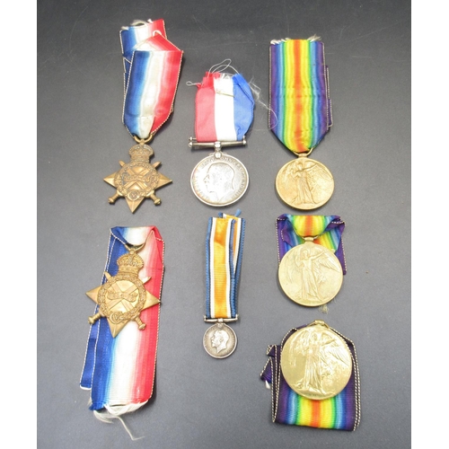 665 - Collection of WWI medals including Victory Medals To 187906 Gnr W.B. Smith R.A, 10538 Pte. J. Jarvis... 