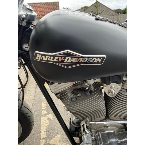 141 - Harley Davidson Cobra Custom 1600cc with Matt black finish tank, Le Petra double seat and single sea... 