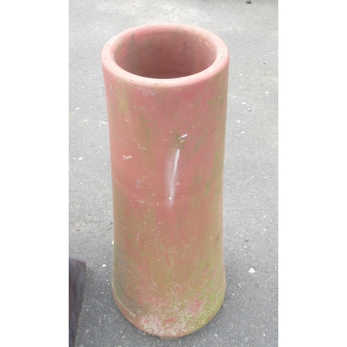 1265 - Five stone glaze/terracotta chimney pots a/f