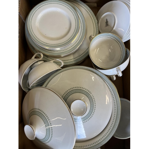 187 - Royal Doulton Berkshire dinnerware incl two tureens (32pcs) Grindley Meadow Brook dinnerware, two Ca... 