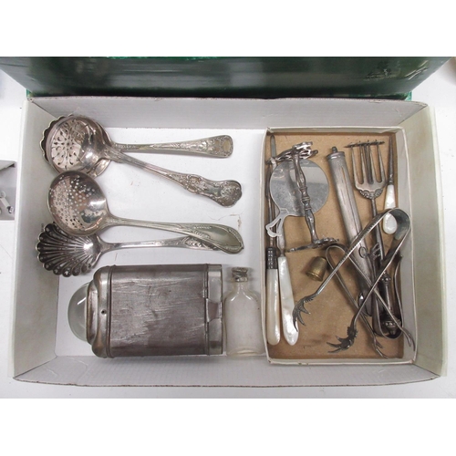 90 - Collection of metalware incl, white metal torch, unmarked metal vesta case, 1976 Montreal Olympics c... 