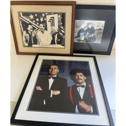 781 - Tommy Cannon Collection: three framed photographs of Cannon and Ball, including a publicity still fr... 