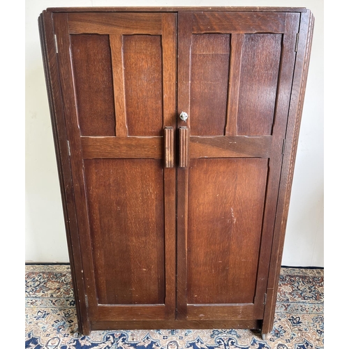 1169 - 20th century oak tallboy, W85cm D49cm H130cm