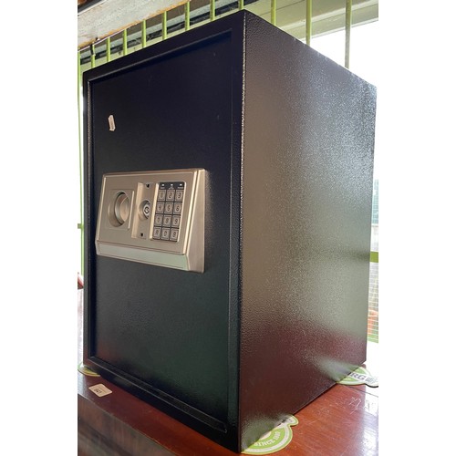 1084 - Home security safe, with two keys and electronic combination pad, H50cm