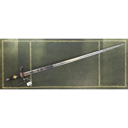 1451 - Early 19th century Bavarian five-ball spadroon sword, 33