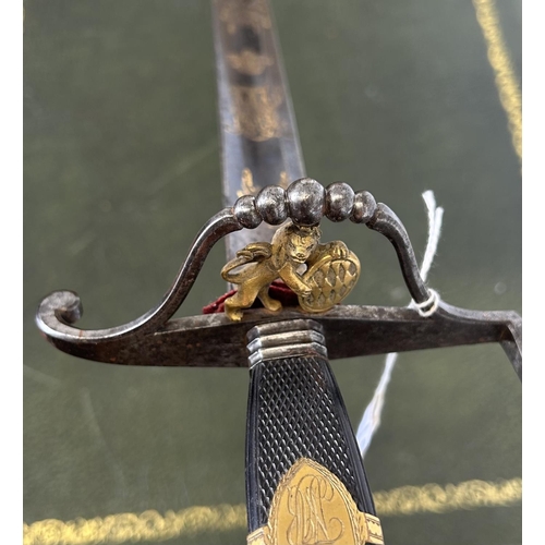 1451 - Early 19th century Bavarian five-ball spadroon sword, 33