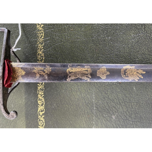 1451 - Early 19th century Bavarian five-ball spadroon sword, 33