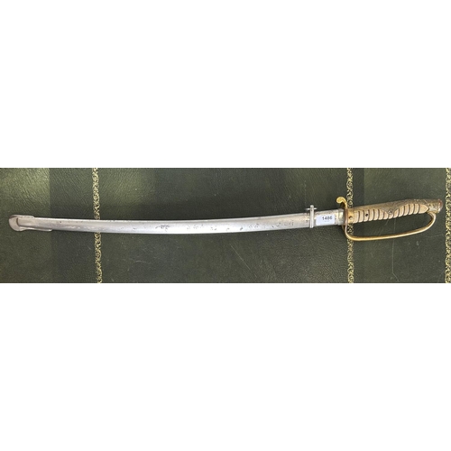 1486 - Japanese WWII officers type 19 Kyu Gunto sword, 26