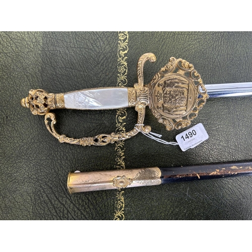 1490 - Late 20th century Danish court sword by Wilkinson sword, 34