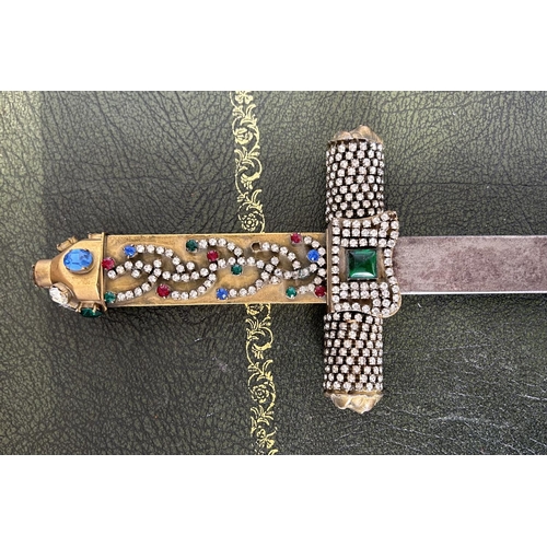 1495 - Unusual late 19th century jewelled sword, 29.5