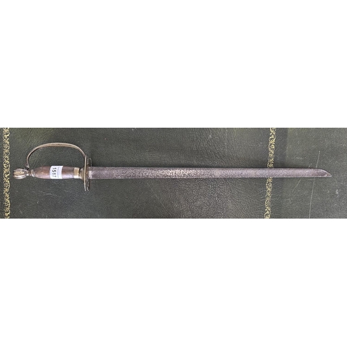 1517 - Late 18th century short sword with British officers pattern hilt, 20