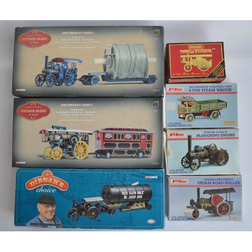 397A - Three Corgi 1/50 boxed steam engine sets to include Vintage Glory Of Steam 80102 Pickfords Fowler B6... 