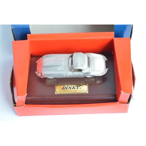 399 - Collection of boxed diecast car models from Dinky, most attached to bases and generally in mint cond... 