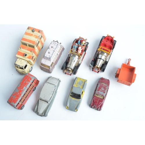 399 - Collection of boxed diecast car models from Dinky, most attached to bases and generally in mint cond... 