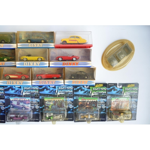 400 - Collection of diecast model vehicles from Dinky, Solido, Oxford Diecast and Johnny Lightning, model ... 