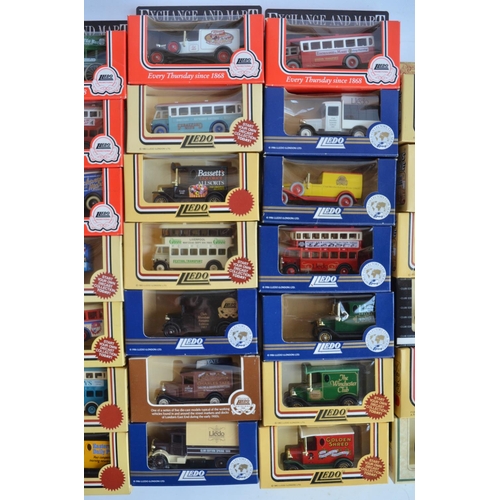 402 - Fifty one boxed diecast vehicle models from Lledo, models appear mint/un-displayed, boxes generally ... 