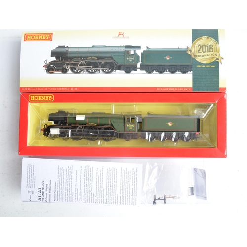 419 - Boxed Hornby OO gauge R3443 Class A3 7P6F Flying Scotsman 2016 Rededication special edition DCC Read... 