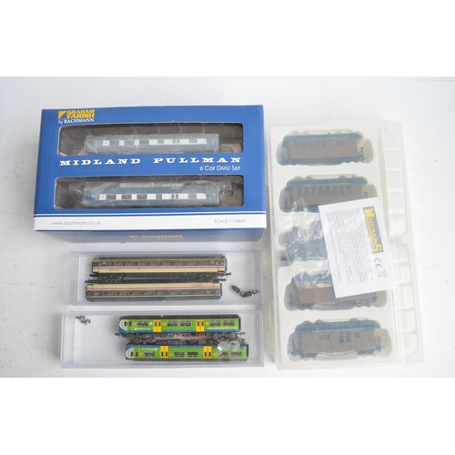 422 - Collection of N gauge train models to include boxed Bachmann/Graham Farish 371-740 Midland Pullman 6... 