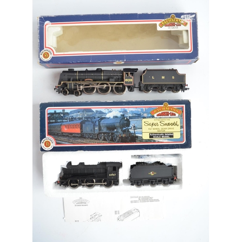 425 - Nine boxed OO gauge electric steam train models from Bachmann to include limited edition Green Arrow... 