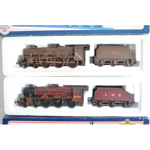 425 - Nine boxed OO gauge electric steam train models from Bachmann to include limited edition Green Arrow... 