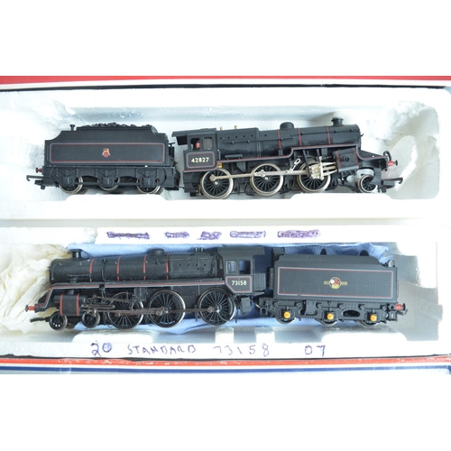 426 - Eleven boxed previously run OO gauge electric steam train models from Lima, model generally in poor ... 