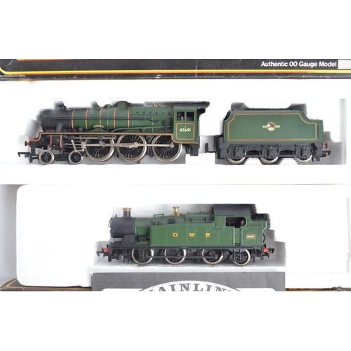 428 - Eleven boxed OO gauge electric steam train models from Replica Railways, Lima, Grafar and Mainline t... 