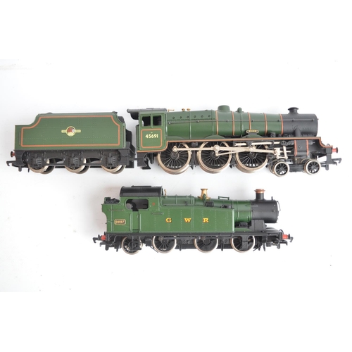 428 - Eleven boxed OO gauge electric steam train models from Replica Railways, Lima, Grafar and Mainline t... 