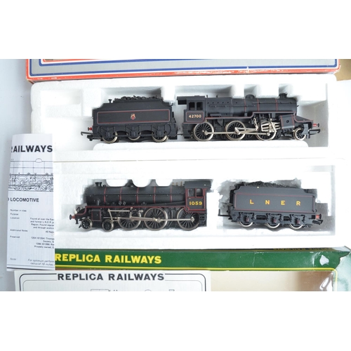 428 - Eleven boxed OO gauge electric steam train models from Replica Railways, Lima, Grafar and Mainline t... 