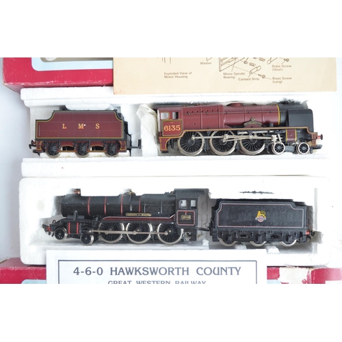 429 - Seven boxed OO gauge electric steam train models from Dapol to include an LMS crimson class 2P 4-4-0... 