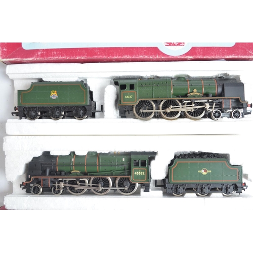 429 - Seven boxed OO gauge electric steam train models from Dapol to include an LMS crimson class 2P 4-4-0... 