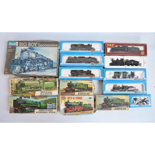 430 - Eight Airfix OO and HO gauge electric train models to include 54150-1 2-6-2 Prairie tank engine '611... 