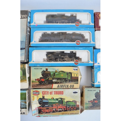 430 - Eight Airfix OO and HO gauge electric train models to include 54150-1 2-6-2 Prairie tank engine '611... 