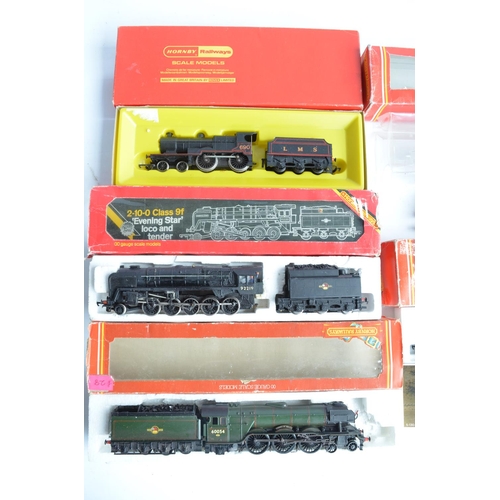 431 - Eight boxed OO gauge electric steam train models from Hornby to include R309 Class A4 Mallard (very ... 