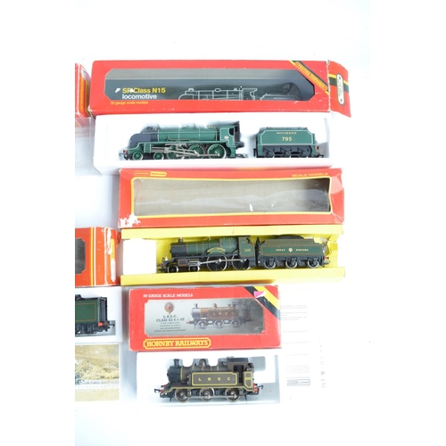 431 - Eight boxed OO gauge electric steam train models from Hornby to include R309 Class A4 Mallard (very ... 