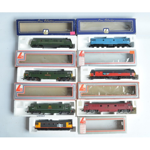 435 - Seven boxed OO gauge electric train models from Lima to include class 47 'Res Republic' (very good/e... 