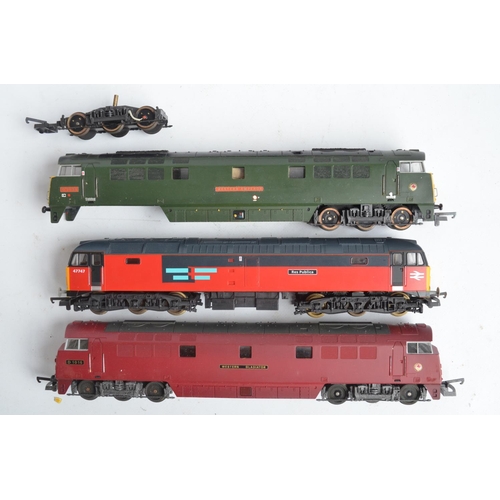 435 - Seven boxed OO gauge electric train models from Lima to include class 47 'Res Republic' (very good/e... 