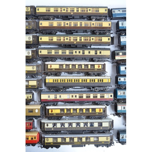 438 - Fifty three unboxed previously used OO/HO gauge passenger coaches, mail wagons, Pullman coaches etc.... 