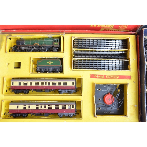 440 - Collection of vintage O, OO and TT gauge boxed railway models to include Hornby Meccano O gauge set ... 