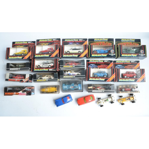 442 - Collection of Scalextric and other slot car sets, individual vehicles, track and accessories to incl... 