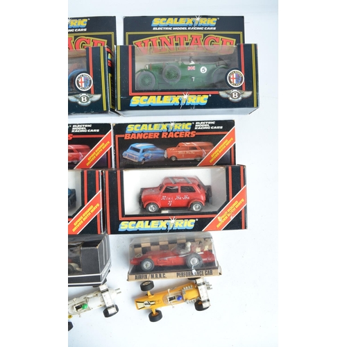 442 - Collection of Scalextric and other slot car sets, individual vehicles, track and accessories to incl... 