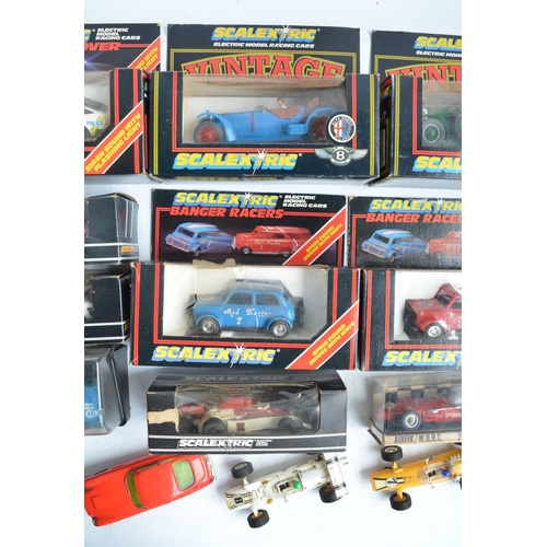 442 - Collection of Scalextric and other slot car sets, individual vehicles, track and accessories to incl... 