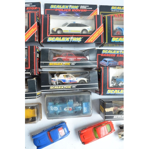 442 - Collection of Scalextric and other slot car sets, individual vehicles, track and accessories to incl... 