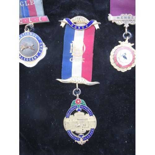 614 - R.O.A.B. - set of 5 medals to inc. National Convalescent Fund, Grovehouse Orphanage Harrogate, Liver... 