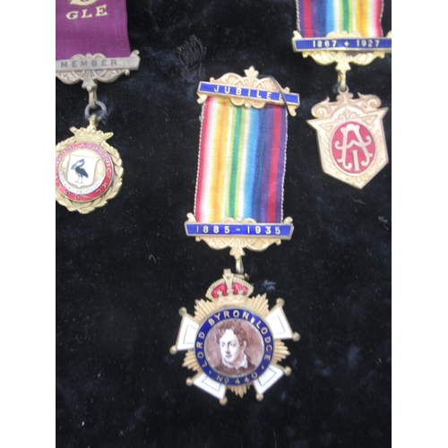 614 - R.O.A.B. - set of 5 medals to inc. National Convalescent Fund, Grovehouse Orphanage Harrogate, Liver... 