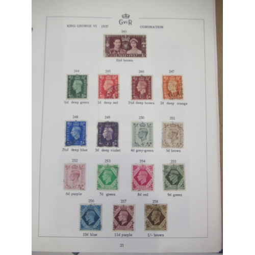 680 - Collection of C20th British stamps and FDCs in 4 folders and 1 album, to inc. used Penny Black, 16 P... 