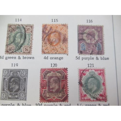 680 - Collection of C20th British stamps and FDCs in 4 folders and 1 album, to inc. used Penny Black, 16 P... 