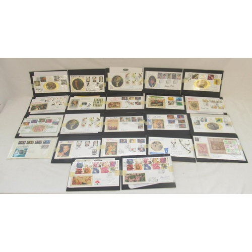 681 - Collection of 54 signed Benham FDC's, 1 other signed FDC and a Benham Henry VIII & his Six Wives Med... 